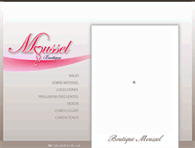 Tablet Screenshot of boutiquemoussel.com